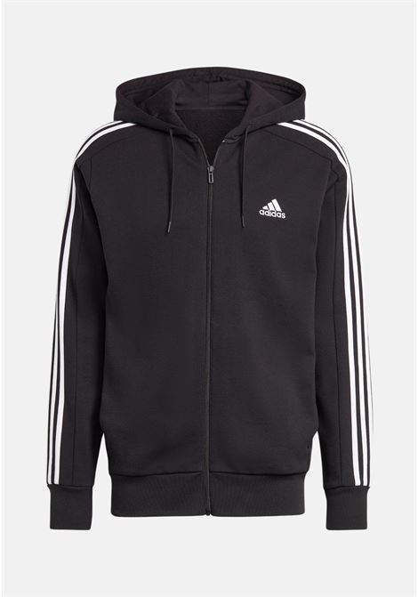 Essentials french terry men's black hooded sweatshirt ADIDAS PERFORMANCE | IC0433.